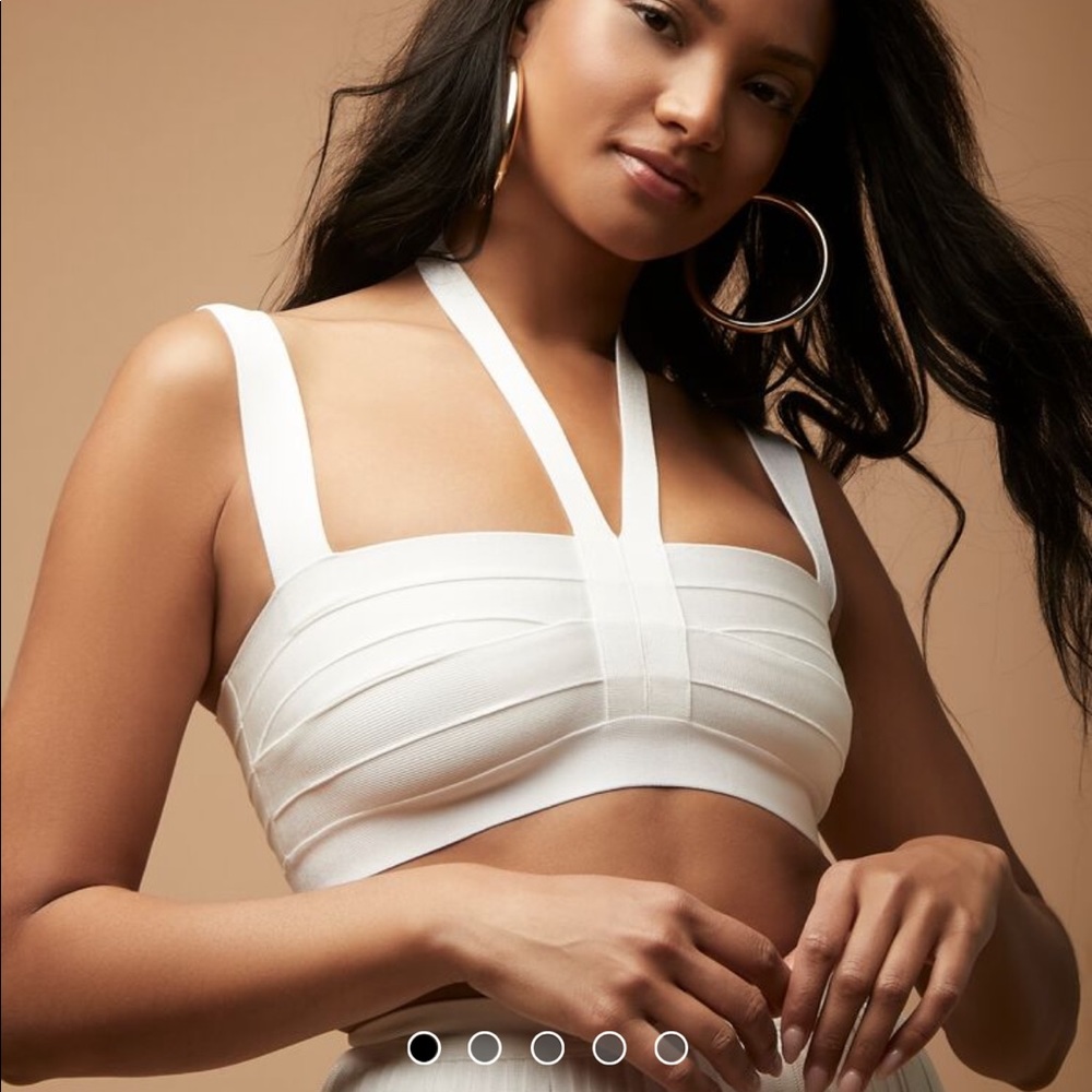 NWT Herve Leger designer x Forever 21 collab!!! Bondage style top. Must have!